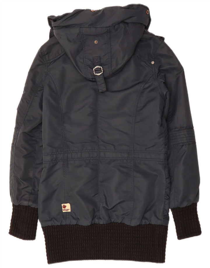 Jachetă parka cu glugă pentru bărbați KHUJO UK 38 Medium Bleumarin
