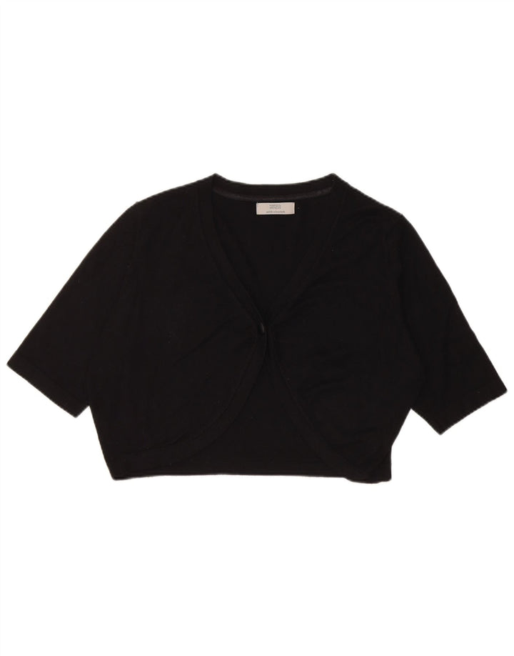 Pulover bolero cu mânecă scurtă pentru femei Marks & Spencer UK 14 mediu negru