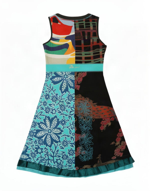 Rochie A-Line Desigual pentru femei UK 12 Medium Multicolor Floral