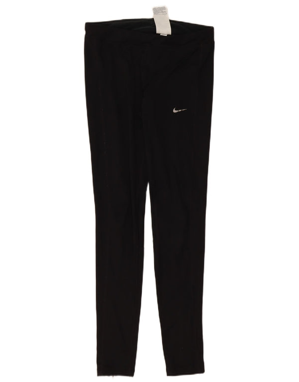 Leggings Dri Fit NIKE pentru femei UK 12 Poliester mediu negru