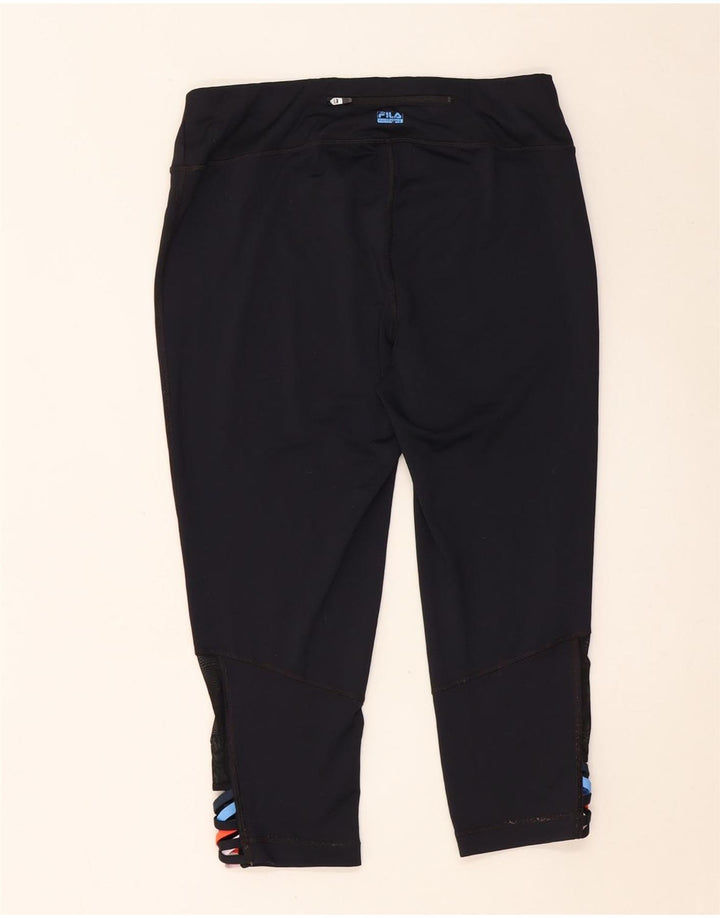 Leggings Capri FILA pentru femei UK 14, mari, bleumarin, poliester color bloc