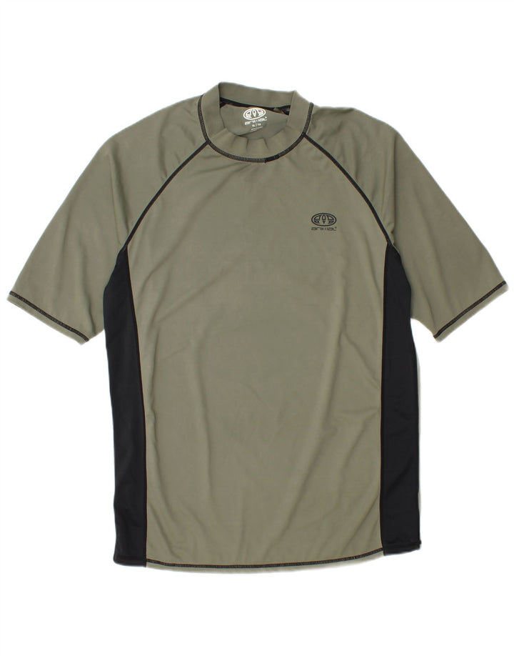 Tricou Animal pentru bărbați Top XL Kaki Poliester color bloc