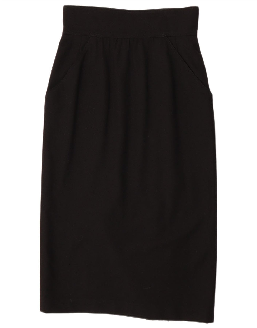 Fusta midi Fendi pentru femei cu talie înaltă IT 44 Medium W28 Lână neagră