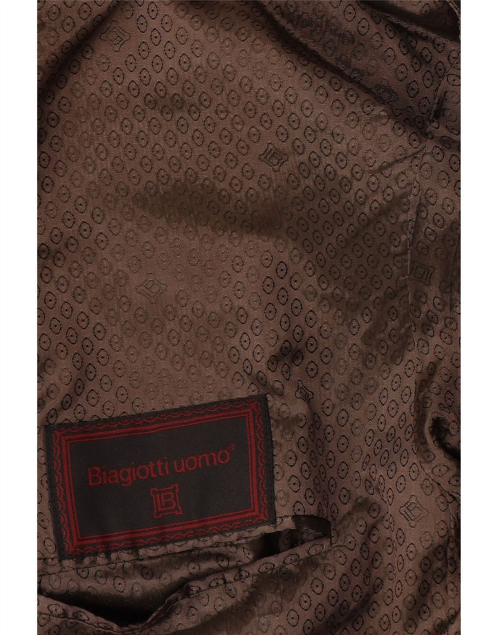 Jachetă Blazer pentru bărbați Biagiotti 1 Button UK 38 Medium Black