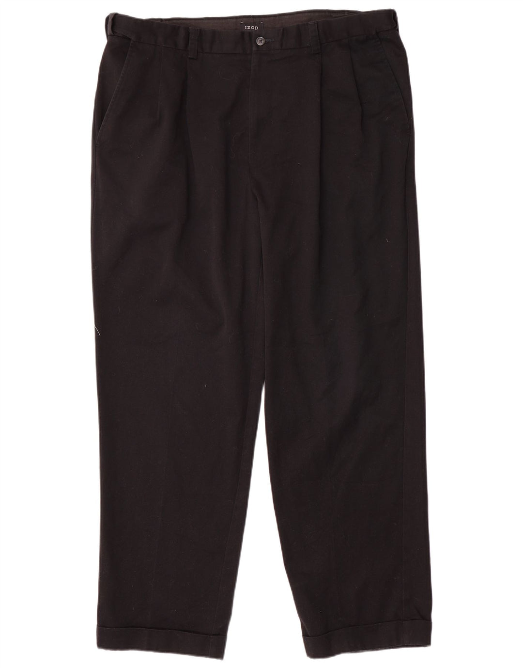 Pantaloni chino pentru bărbați Izod L38 L31, poliester negru