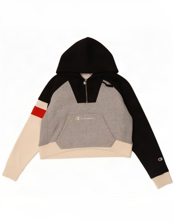Pulover pentru femei Champion Oversized Crop Hoodie UK 10 Small Multicolor