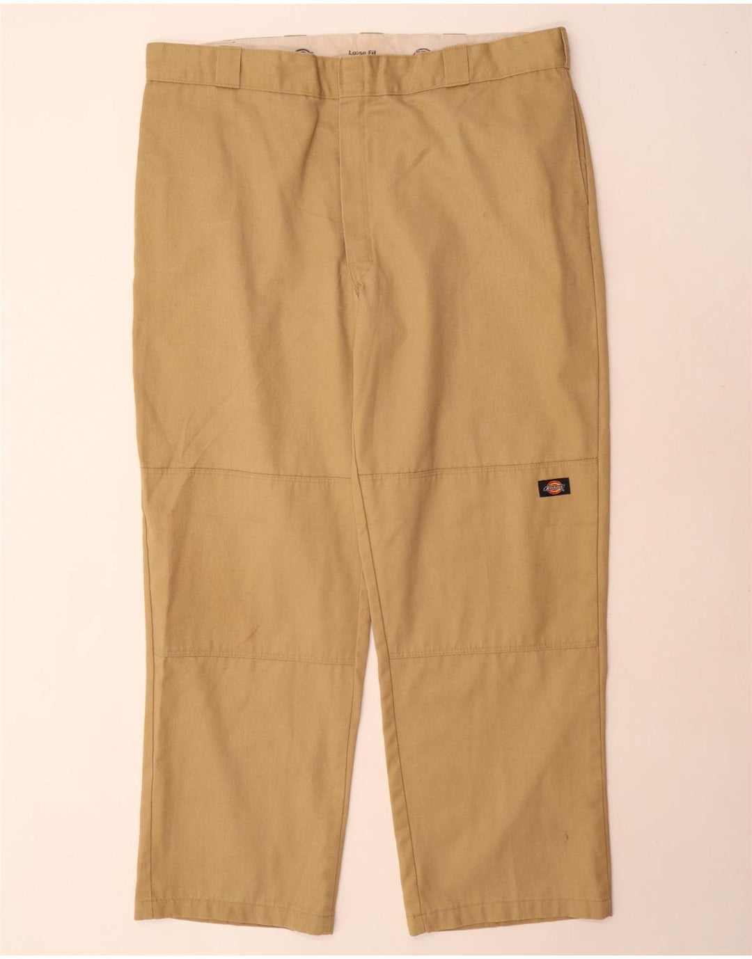 Pantaloni cargo largi pentru bărbați Dickies W42 L32 poliester bej