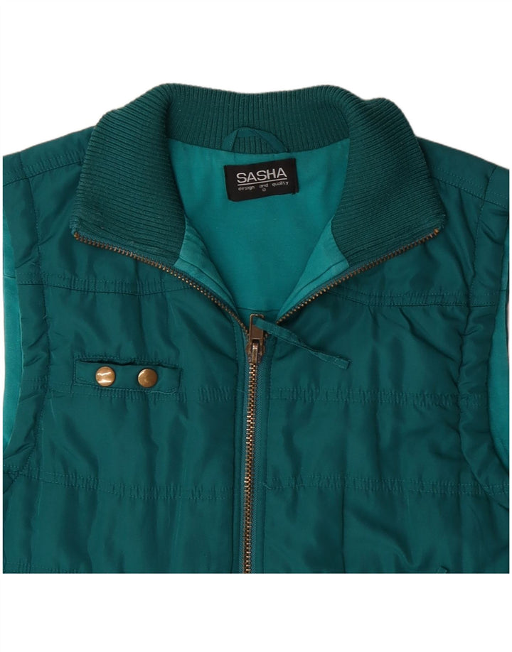 Gilet căptușit supradimensionat pentru femei SASHA UK 8 Small Blue Poliester