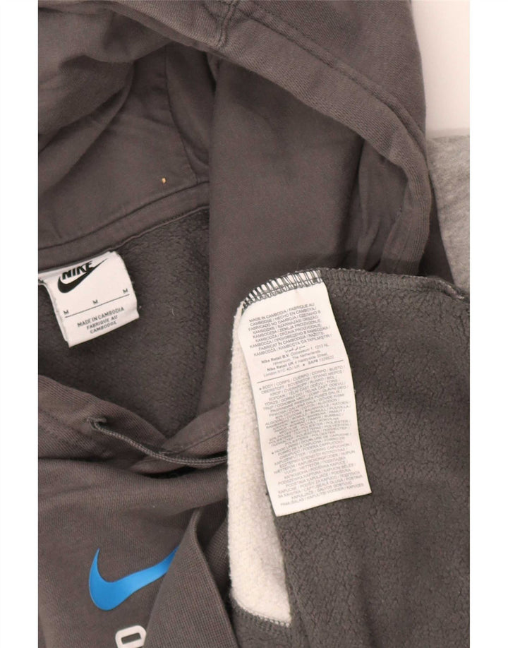 Pulover Nike pentru bărbați, bumbac color bloc, gri mediu