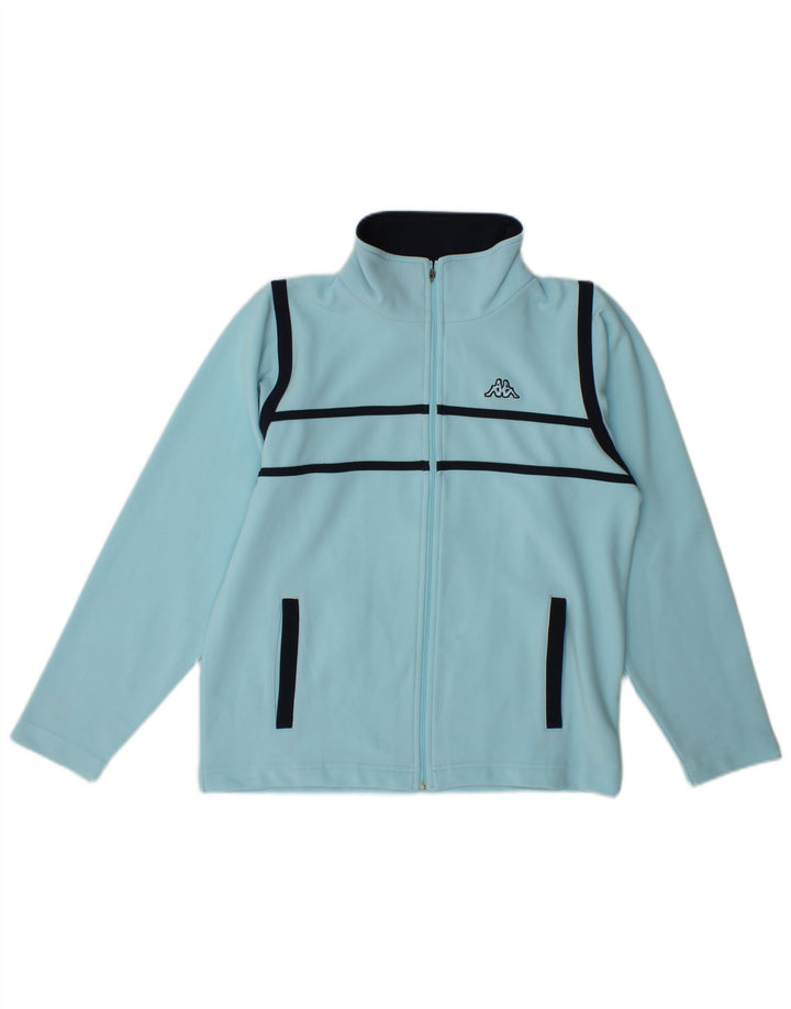 Jachetă de trening Kappa pentru femei UK 14 Medium Blue Colorblock Poliester