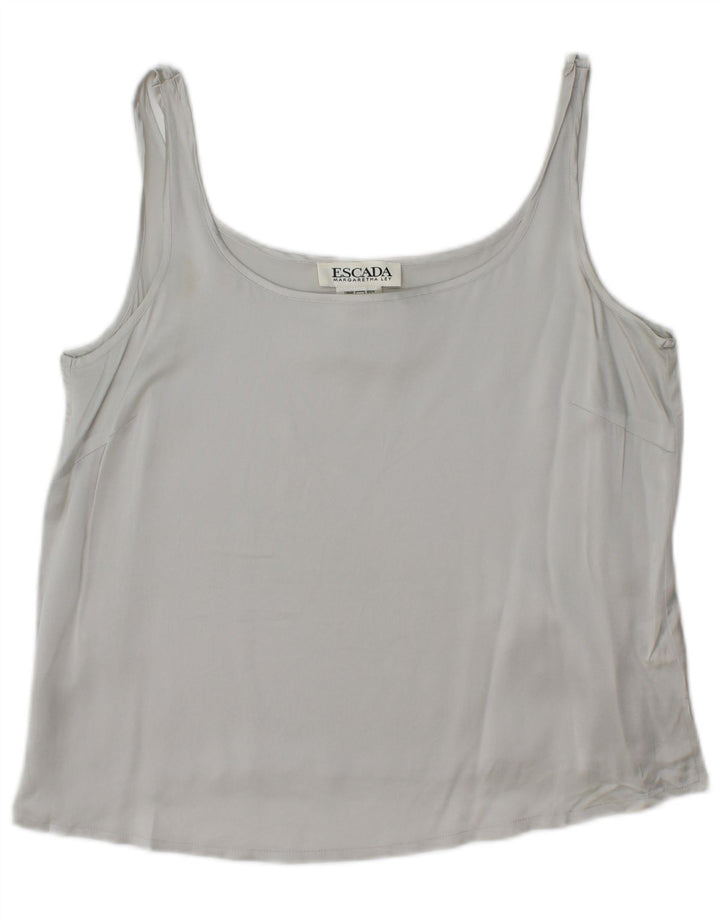 Vestă Escada Femei Top IT 42 Medium Gris Silk