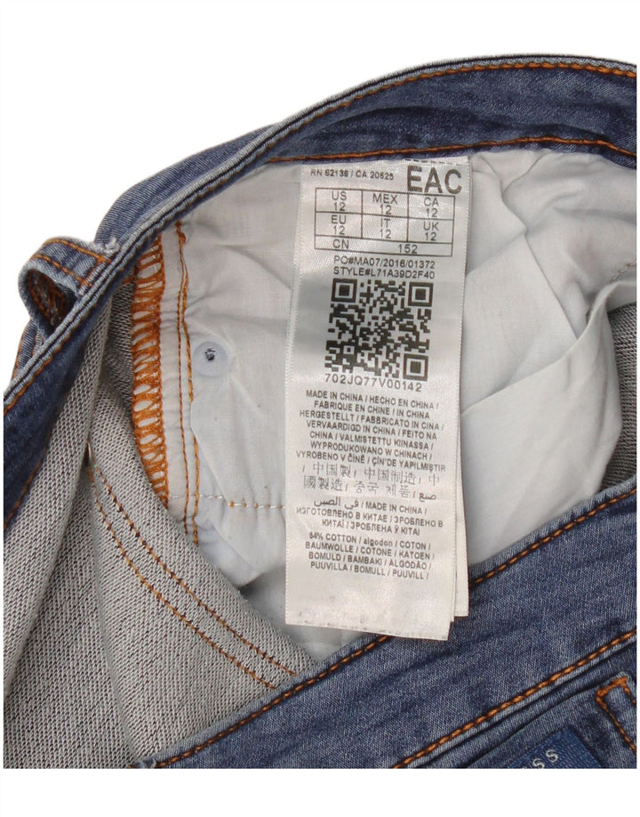 Blugi slim pentru femei Guess UK 12 Medium W30 L28 Bumbac albastru