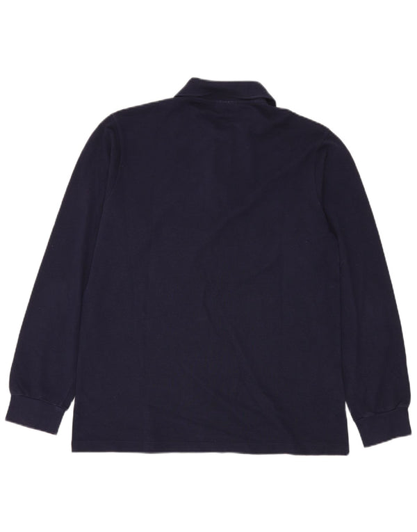 Lacoste tricou polo cu mânecă lungă pentru bărbați Suze 3 mic bumbac bleumarin