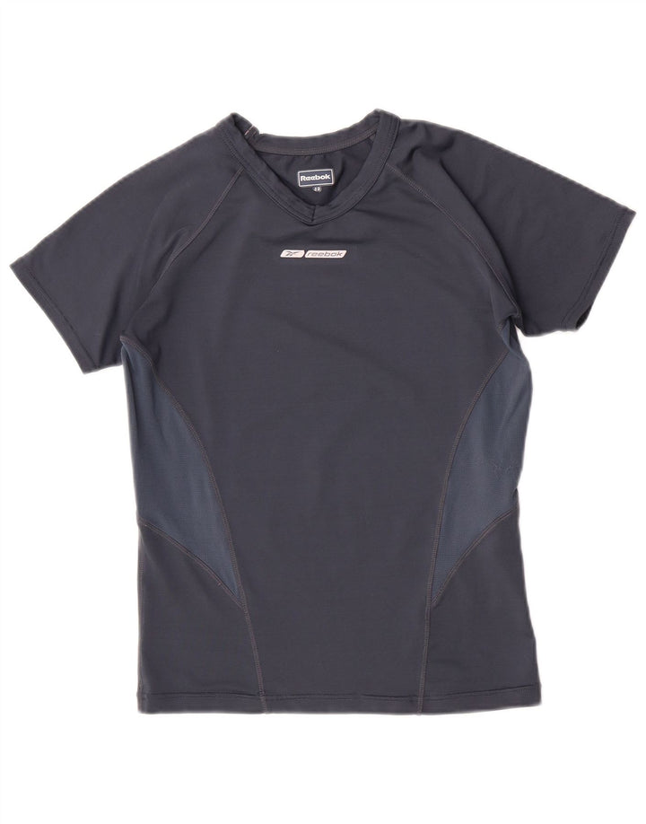 Tricou pentru băieți Reebok Top 11-12 ani, gri, poliester color bloc
