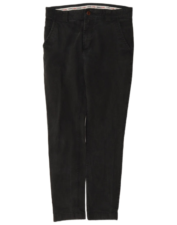 Pantaloni chino slim pentru bărbați Tommy Hilfiger L32 L32 bumbac gri