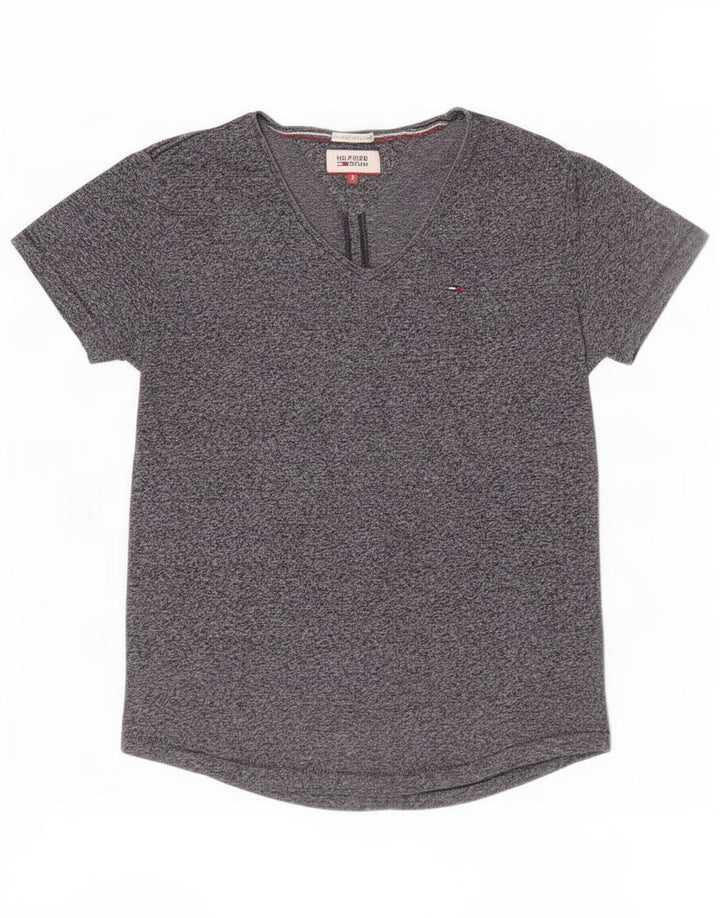 Tricou Tommy Hilfiger pentru bărbați Top mic, albastru marin, poliester pătat