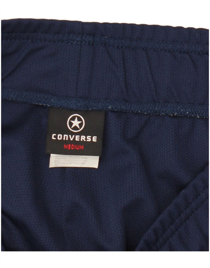 Pantaloni scurți sport Converse pentru bărbați, medii, albastru, poliester color bloc