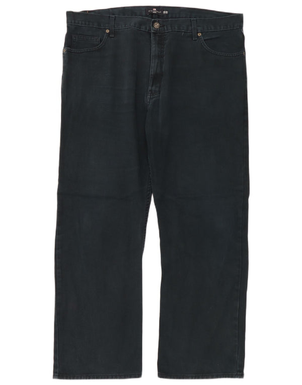 Blugi drepți pentru bărbați Marks & Spencer Blue Harbour W42 L31 bumbac negru