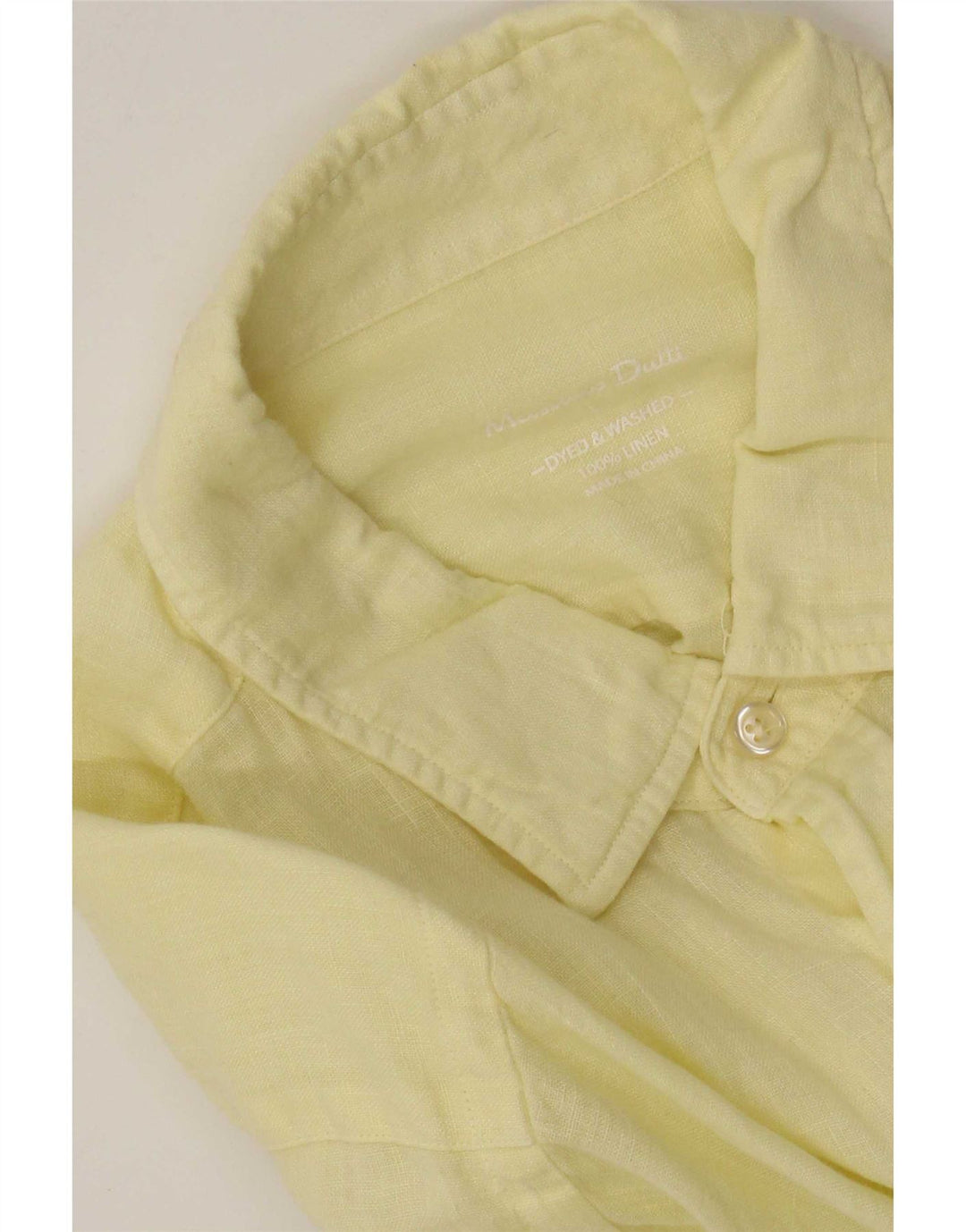 Cămașă Massimo Dutti pentru bărbați, in galben mare