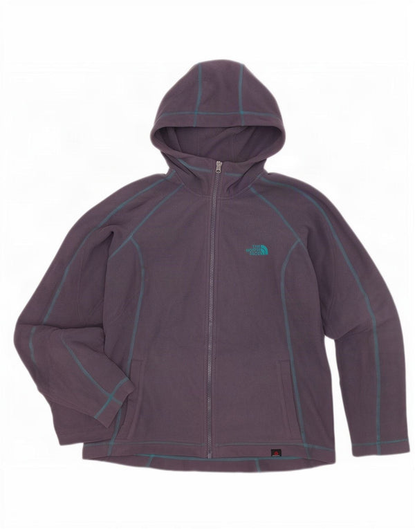 Jachetă polară cu glugă The North Face pentru femei UK 14 Poliester violet mediu