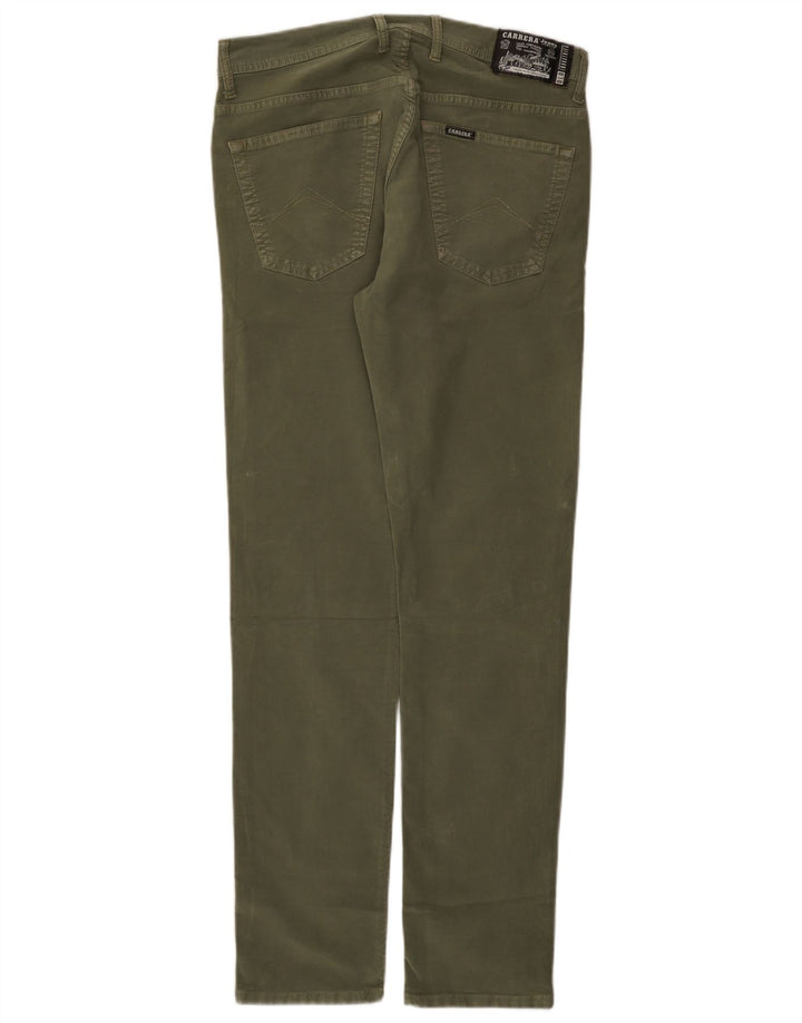 Pantaloni casual slim pentru bărbați Carrera IT 48 Medium W33 L32 Kaki Bumbac