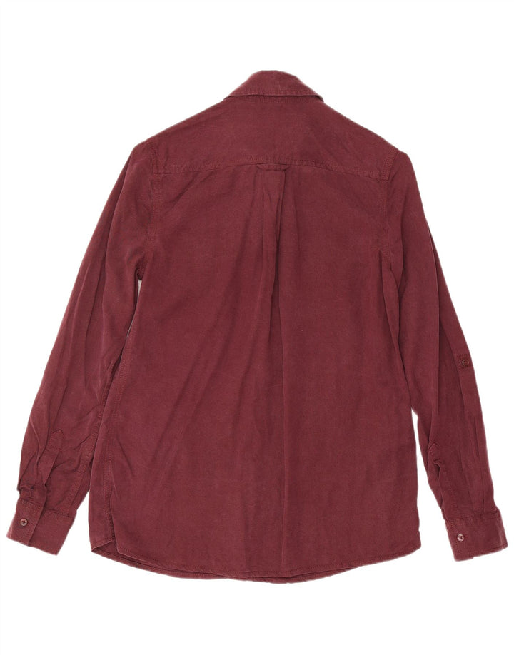 Cămașă pentru femei Marks & Spencer UK 8 mic Burgundy Lyocell