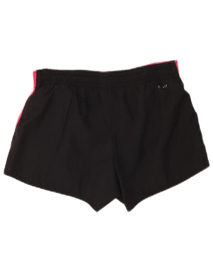 Pantaloni scurți sport Nike Dri Fit pentru femei UK 10, negru, poliester color bloc