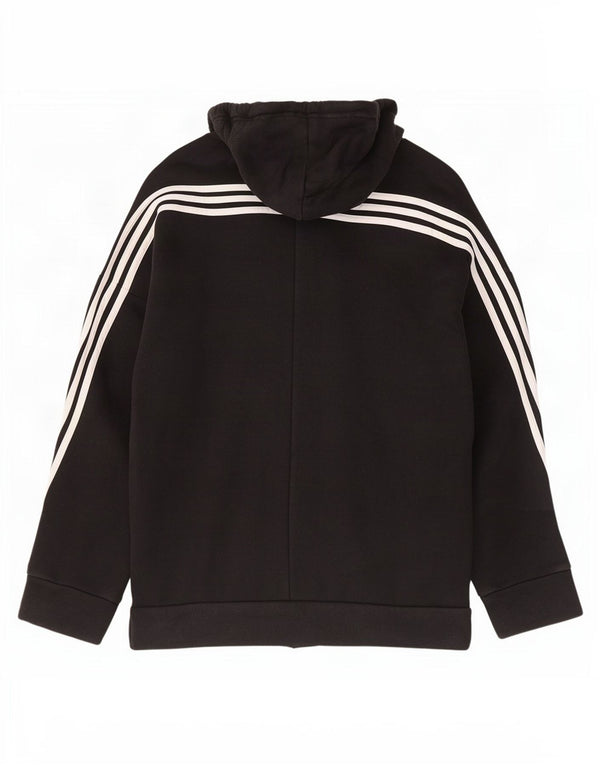 Jumper Adidas Marimekko supradimensionat pentru femei UK 8/10 Mic Negru Floral