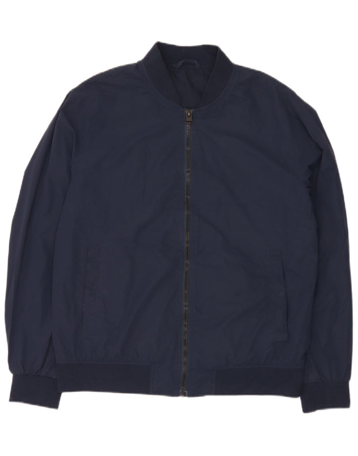 Bomber pentru bărbați Zara UK 40 mare, albastru, poliester