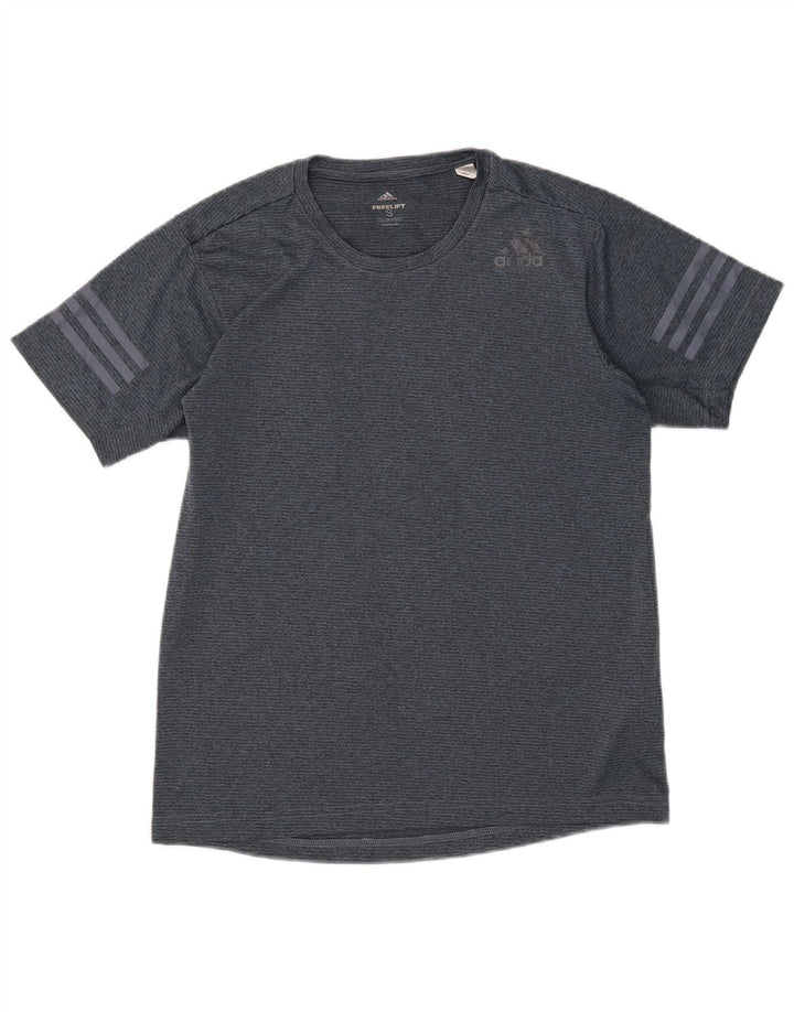Tricou pentru bărbați ADIDAS Climacool Top mic, albastru, poliester cu pături
