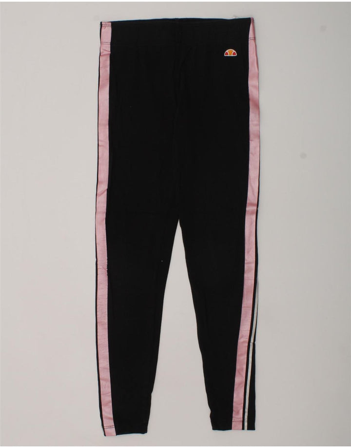 ELLESSE Girls Leggings 9-10 Years Black Cotton | Vintage Ellesse | Thrift | Second-Hand Ellesse | Used Clothing | Messina Hembry 
