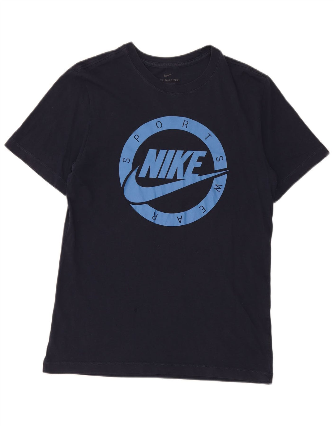 Tricou grafic Nike pentru bărbați Top mic din bumbac bleumarin
