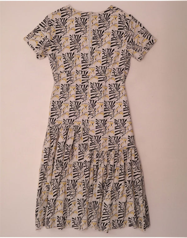 Rochie maxi cu autograf pentru femei Marks & Spencer UK 14, mare, alb, cu flori