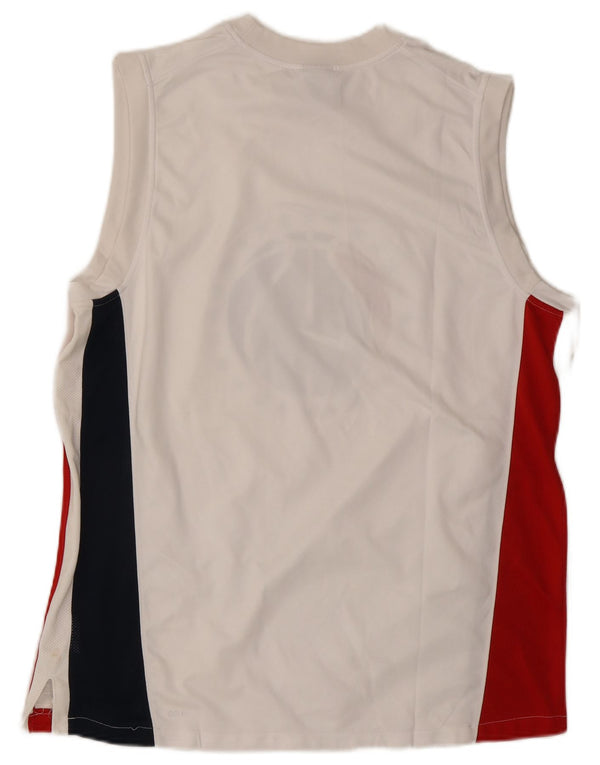 Nike Mens Graphic Vest Top Medium White Colourblock Polyester