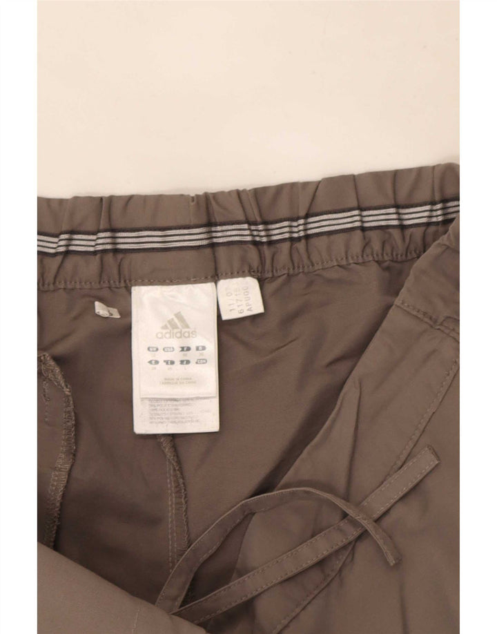 Bermude Adidas pentru femei UK 12 Medium W30 Bumbac gri