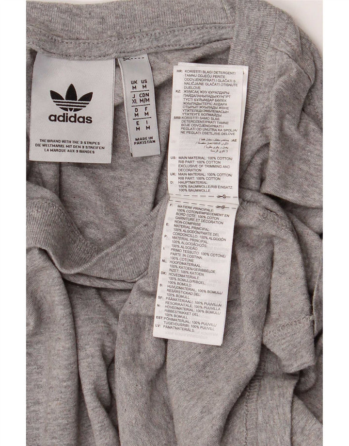 Tricou pentru bărbați Adidas Top Medium Gri Bumbac