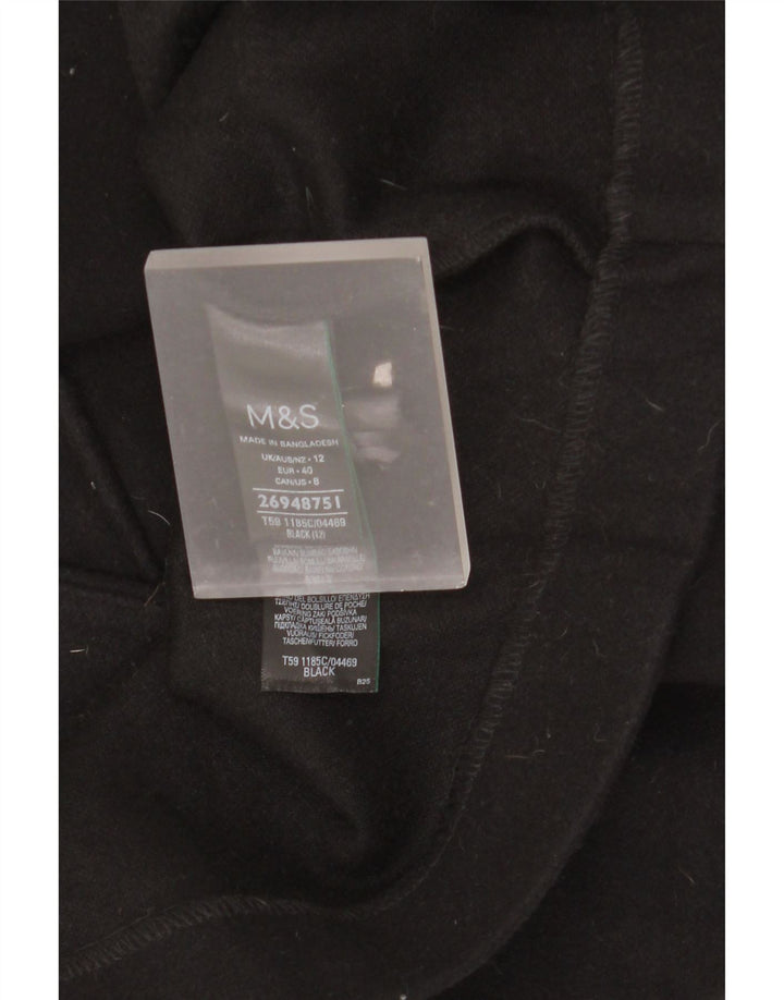 Palton pentru femei Marks & Spencer UK 12 Poliester mediu negru