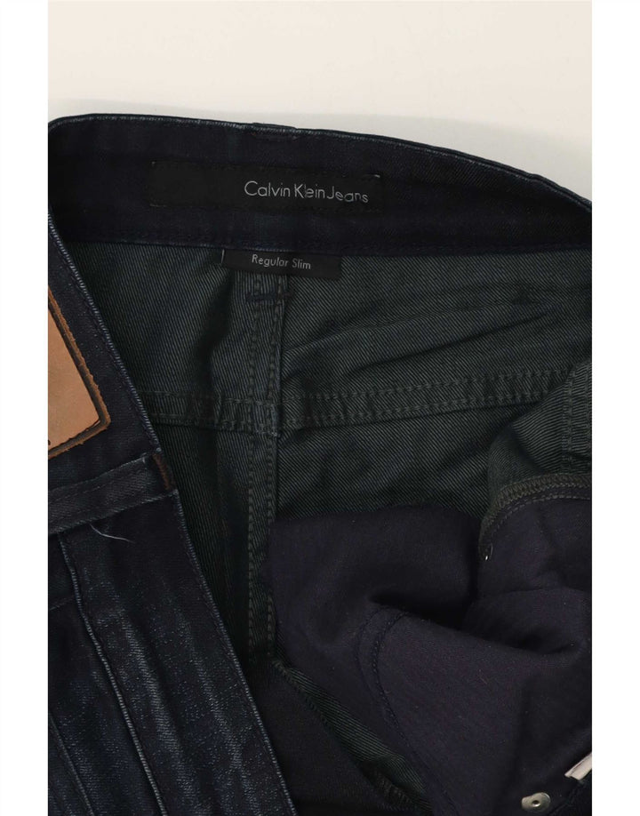 Blugi Calvin Klein Regular Slim pentru bărbați W32 L30 Albastru