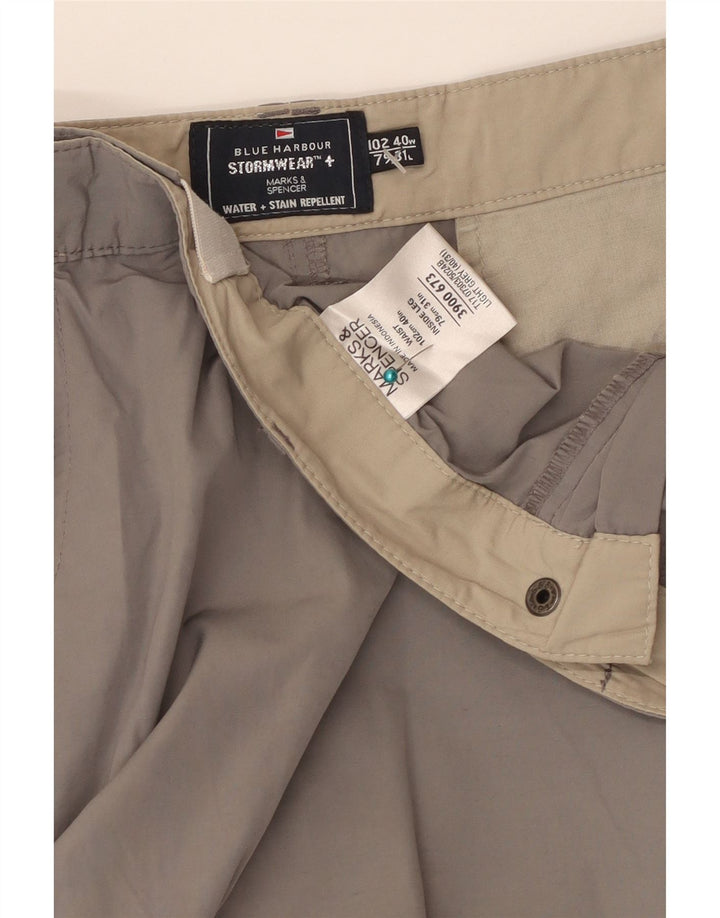 MARKS & SPENCER Pantaloni cargo drepti pentru bărbați W40 L31 poliamidă gri
