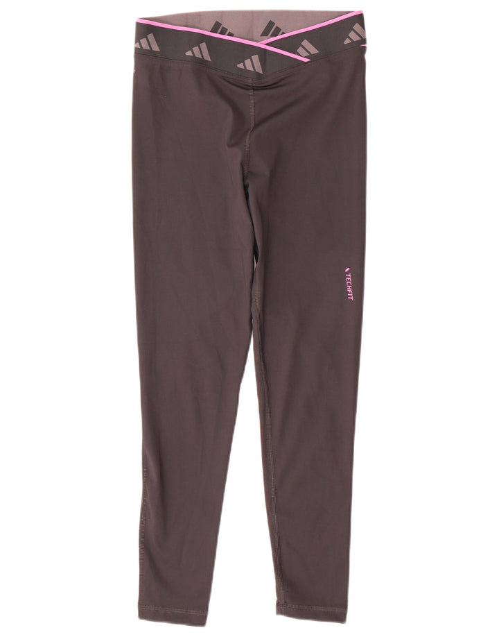 Leggings Adidas Aeroready Graphic pentru femei Marea Britanie 8/10 Poliester gri mic