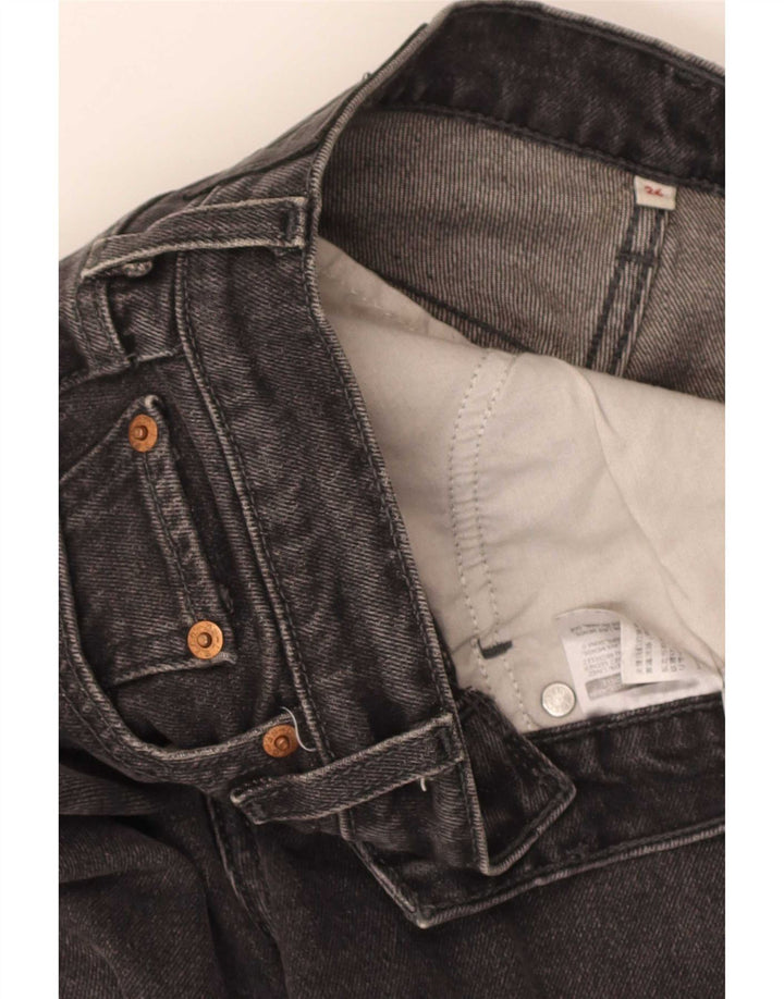 Blugi conici pentru femei Levi's W26 L27 bumbac negru
