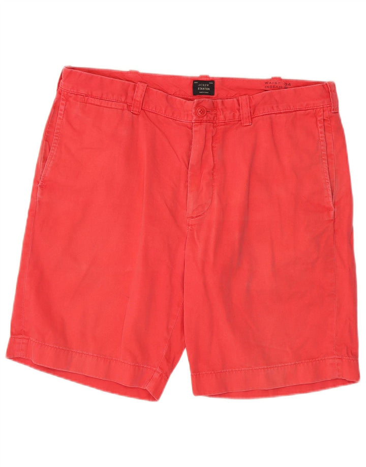 Pantaloni scurți chino Stanton pentru bărbați J. CREW W34, bumbac roz mare