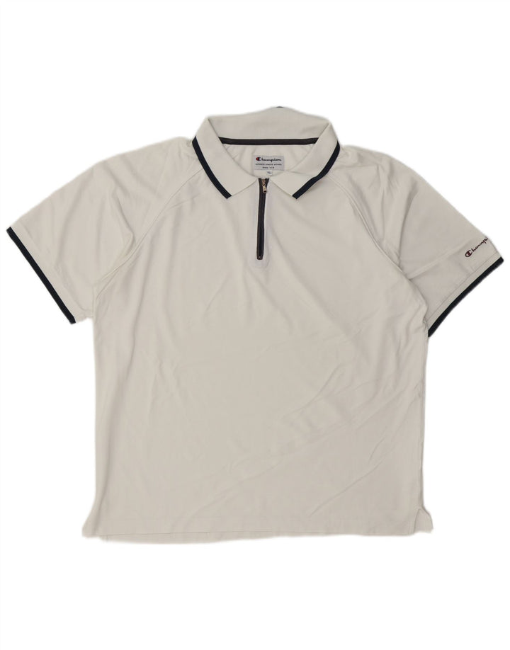 Tricou polo pentru bărbați Champion XL, bumbac alb