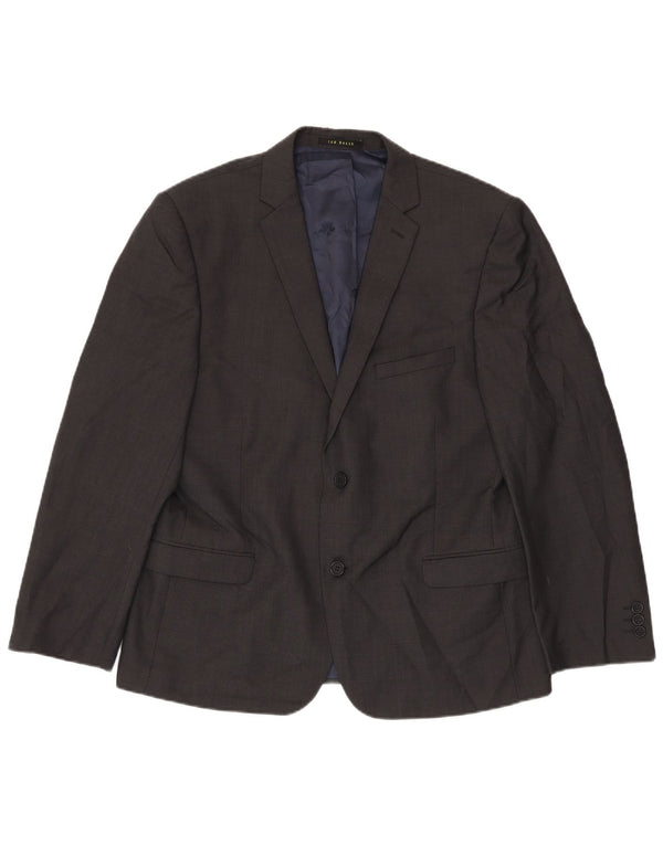 Sacou Ted Baker pentru bărbați, cu 2 nasturi, UK 38, lână, gri mediu