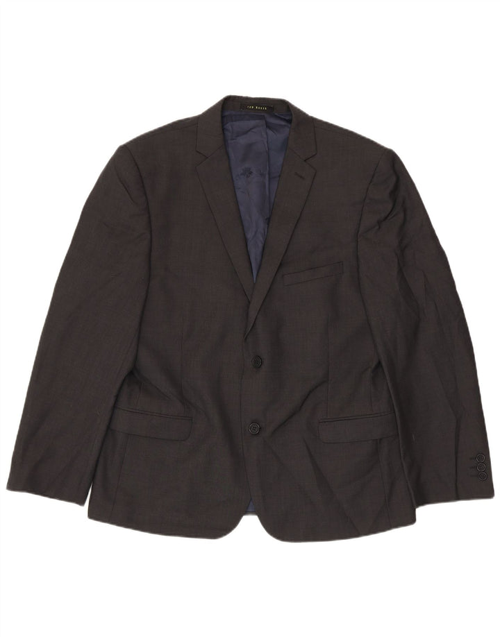 Sacou Ted Baker pentru bărbați, cu 2 nasturi, UK 38, lână, gri mediu