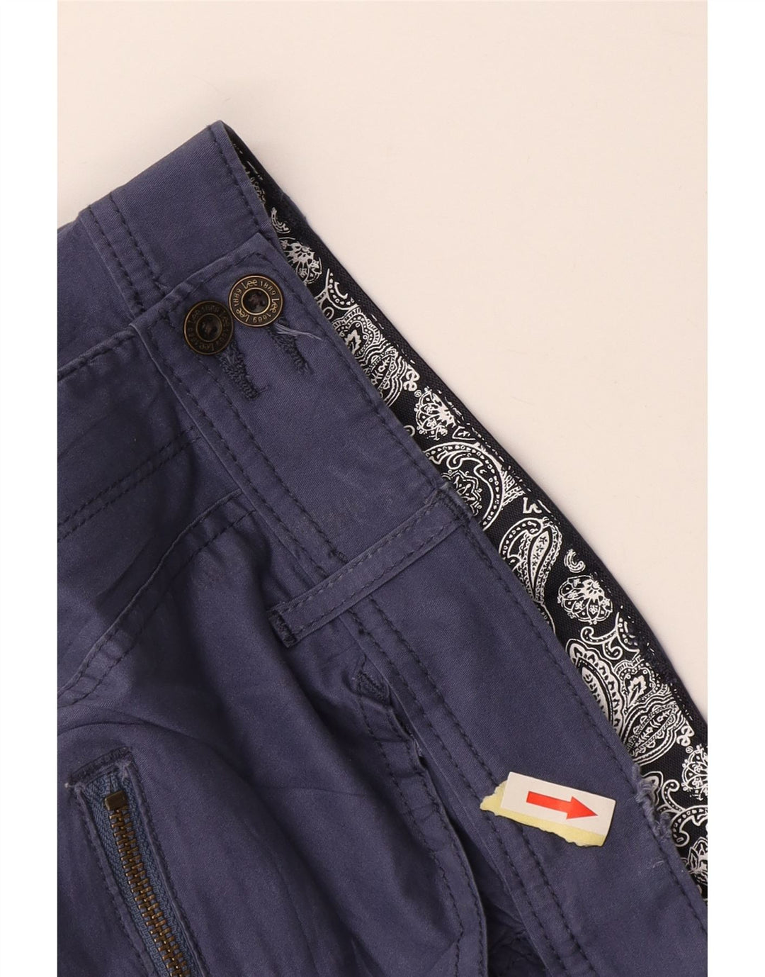 Pantaloni scurți cargo pentru bărbați LEE W30 Medium Bleumarin