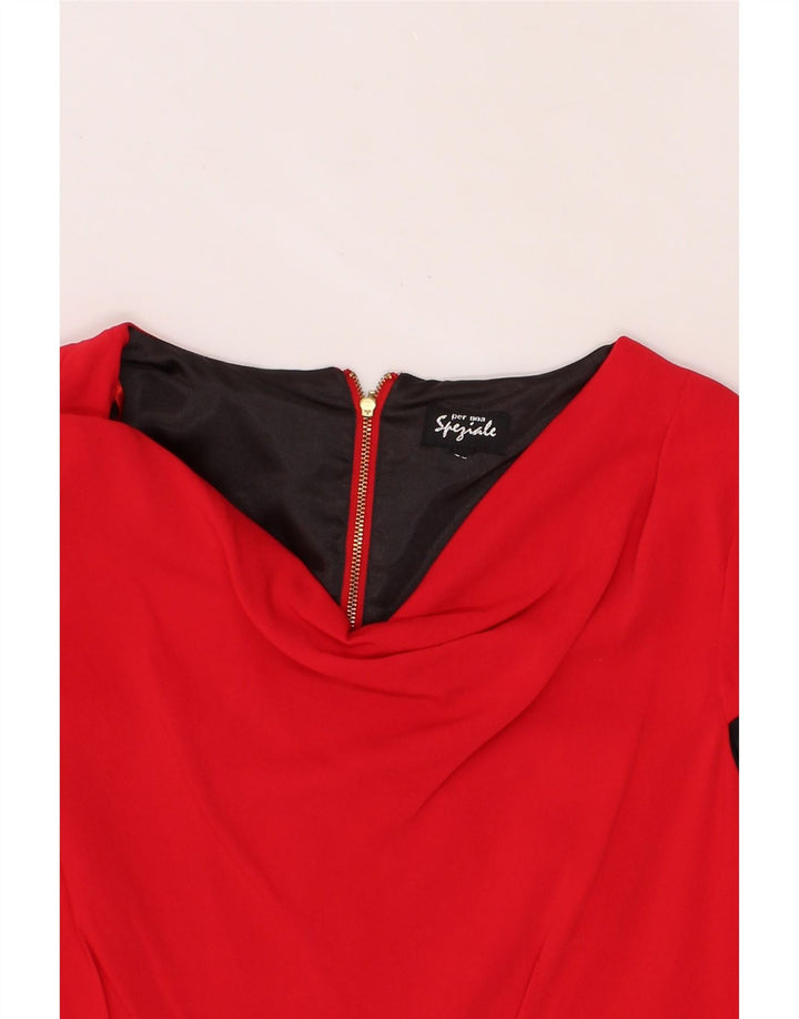 PER UNA Womens Sheath Dress UK 20 2XL Red Viscose Vintage Per Una and Second-Hand Per Una from Messina Hembry 