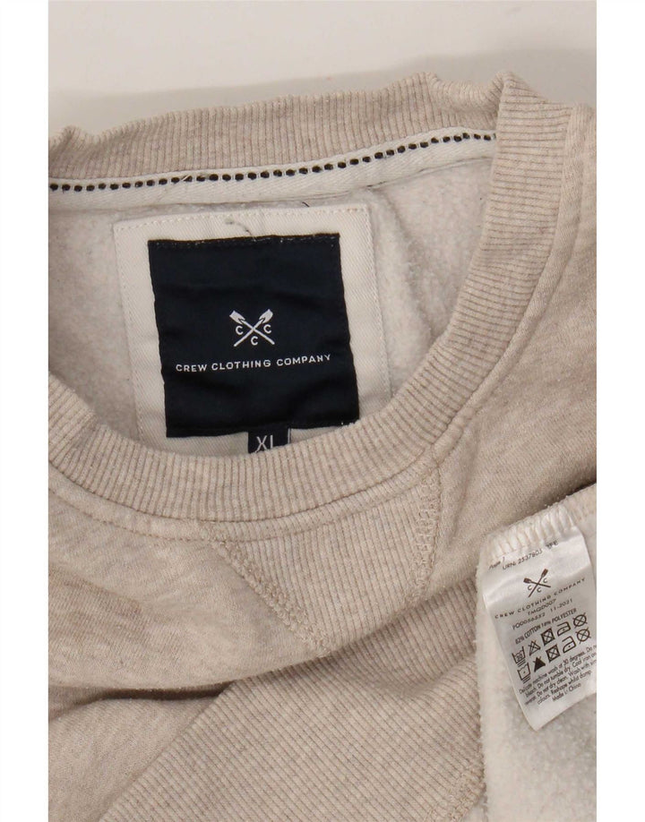 Crew Clothing Hanorac pentru bărbați Jumper XL Bej Bumbac