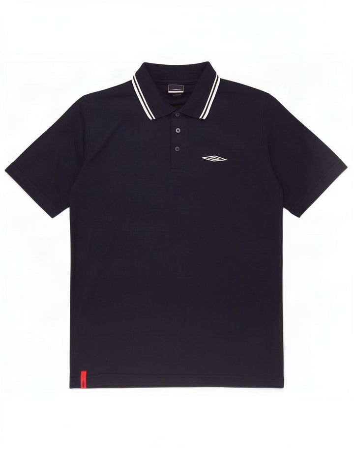 Cămașă polo Umbro pentru bărbați, poliester mediu bleumarin