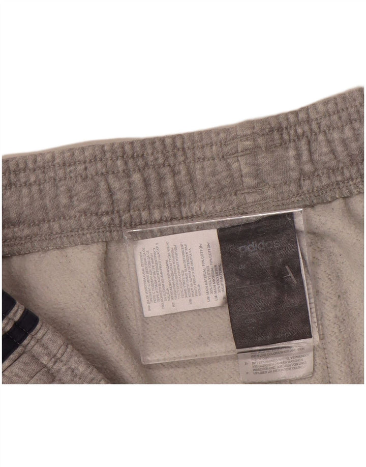 Pantaloni de trening Adidas pentru bărbați, mari, gri, bumbac